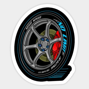 No Limit Wheel Rim Car Sticker